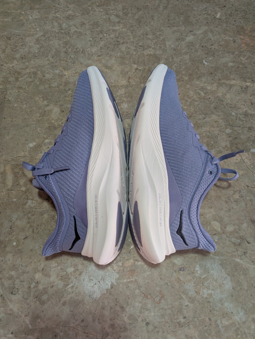 Hoka One Solimar White -Wild Indigo Running Cushioned Shoes Women's Size 7.5B - Picture 9 of 13